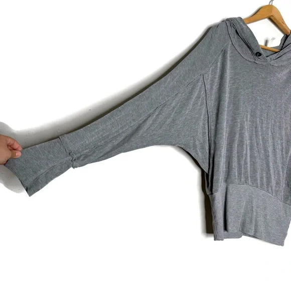 Free People Gray Hoodie Sweatshirt - Picture 2 of 8